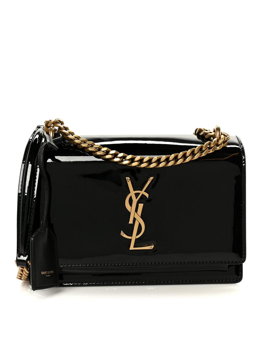 Saint Laurent Patent Small Sunset Black #357401S12B